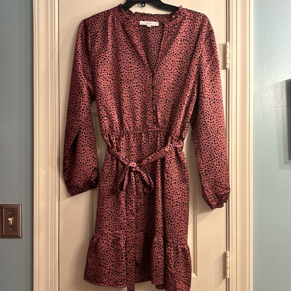 Loft Animal Print Dress